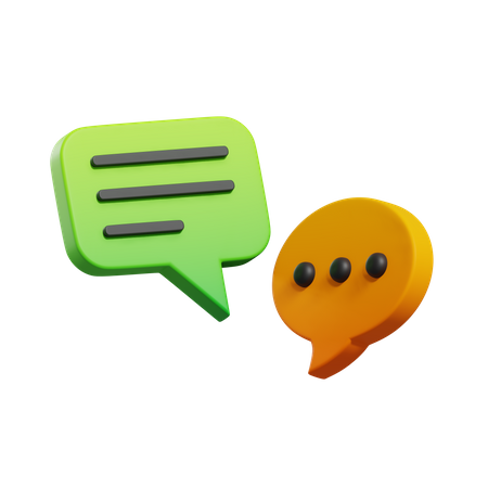 Bubble Chat  3D Illustration