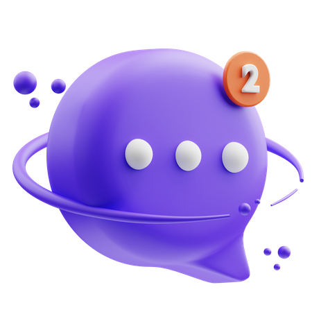 Bubble chat  3D Illustration