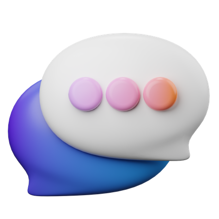 Bubble Chat  3D Illustration