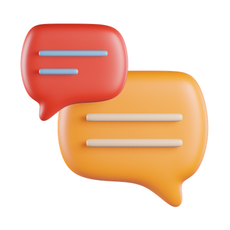 Bubble chat  3D Icon