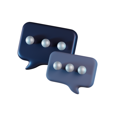 Bubble Chat  3D Icon