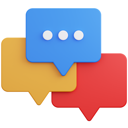 Bubble Chat Dialog  3D Icon