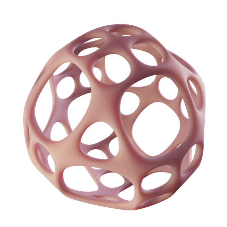 Bubble Gummy Sphere  3D Icon