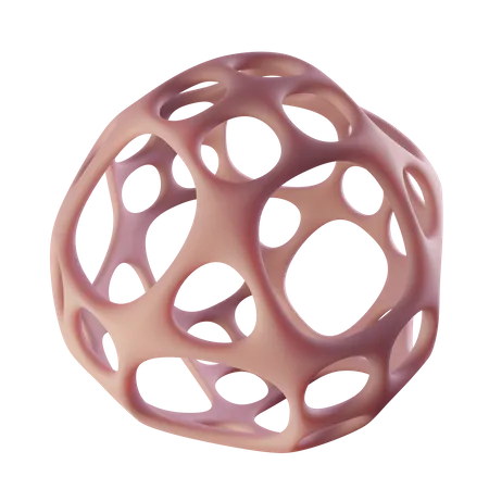 Bubble Gummy Sphere  3D Icon