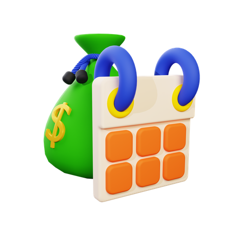 Budget Schedule  3D Icon