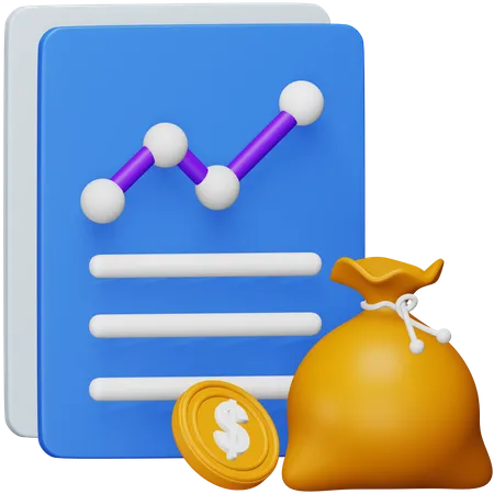 Budgetanalyse  3D Icon