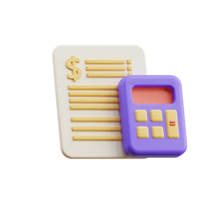 Budgetberechnung  3D Icon