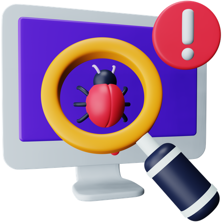 Bug Detector  3D Icon