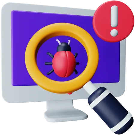 Bug Detector  3D Icon