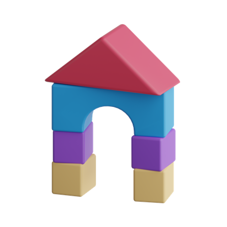 Building Blocks Toy  3D Icon