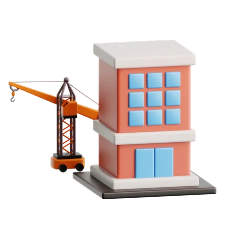 Building Crane  3D Icon