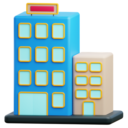 Buildings  3D Icon