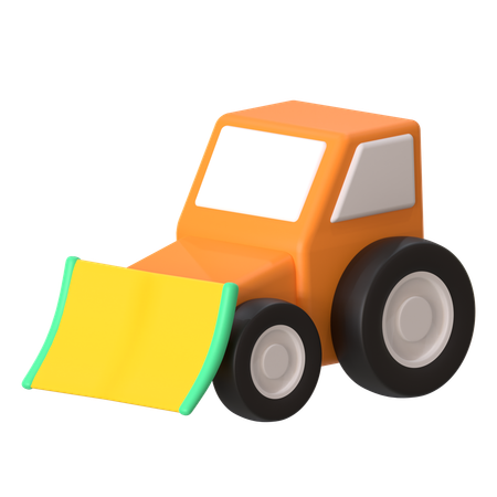 Bulldozer  3D Icon