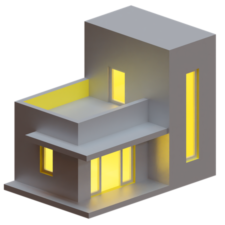 Bungalow  3D Illustration