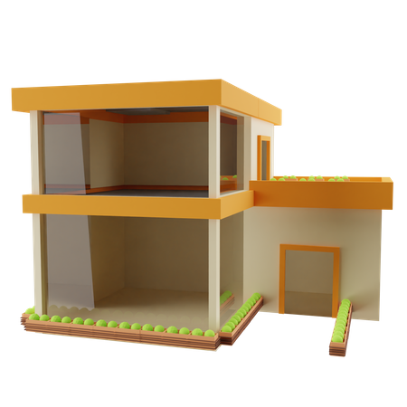 Bungalow  3D Icon