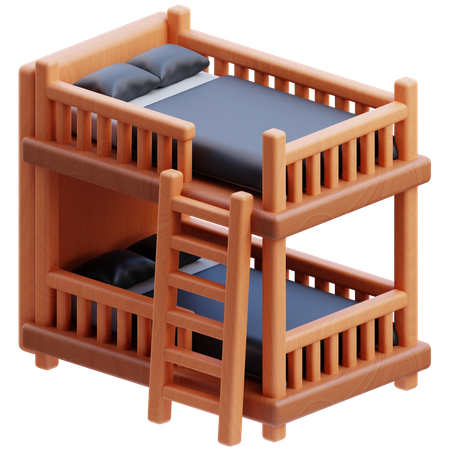 Bunk Bed  3D Icon