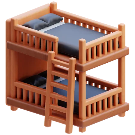 Bunk Bed  3D Icon