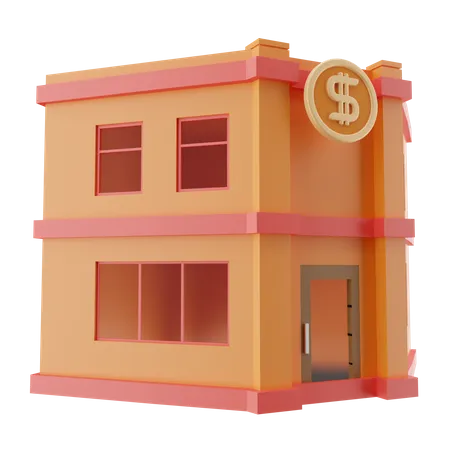 Bureau financier  3D Icon