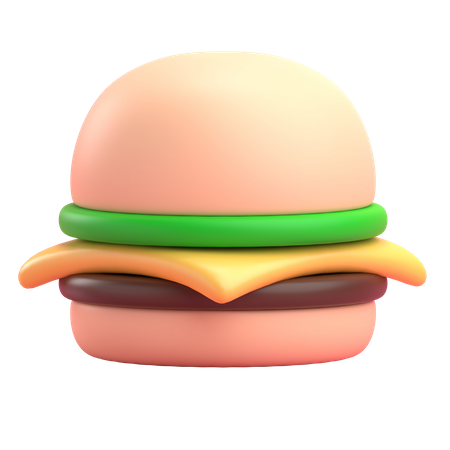 Burger  3D Illustration