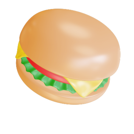 Burger  3D Illustration