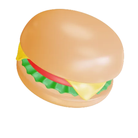 Burger  3D Illustration