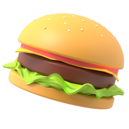 Burger  3D Illustration