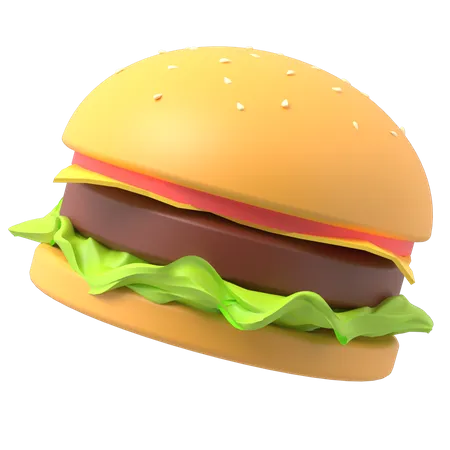 Burger  3D Illustration