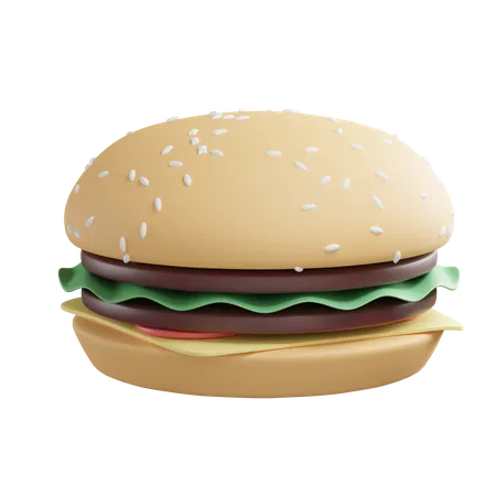 Burger  3D Illustration