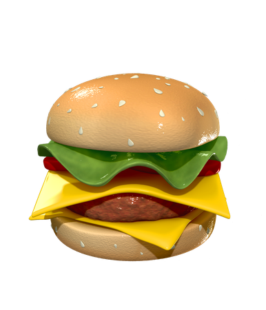 Burger  3D Illustration