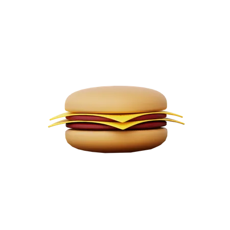 Burger  3D Illustration