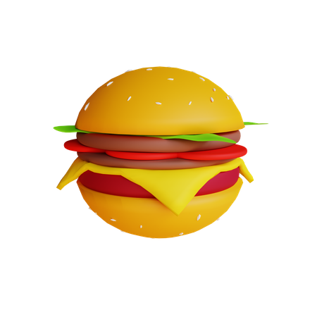 Burger  3D Illustration