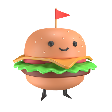 Burger  3D Illustration