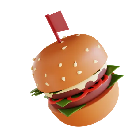 Burger  3D Icon