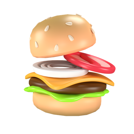 Burger  3D Icon