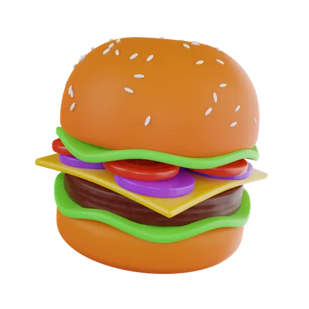 Burger  3D Icon