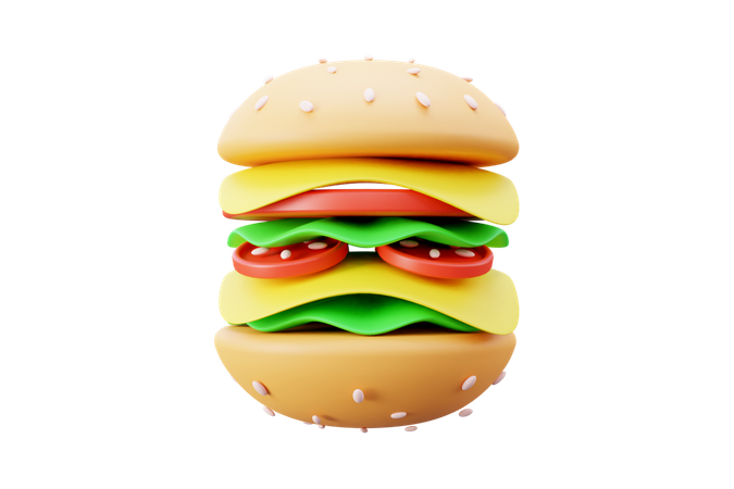 Burger  3D Icon