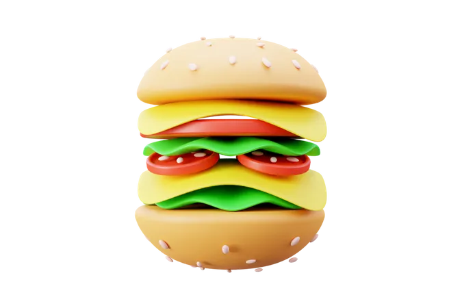 Burger  3D Icon