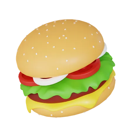 Burger  3D Icon