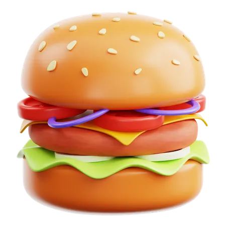 Burger  3D Icon