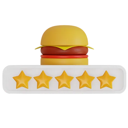 ハンバーガーの品質評価  3D Icon