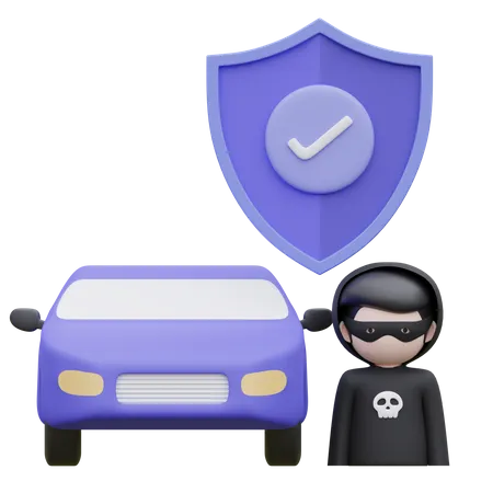 Burglary Insurance  3D Icon