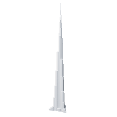 Burj Khalifa - Dubái  3D Icon