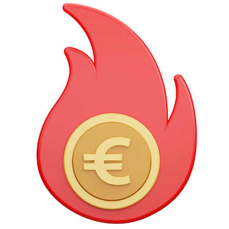 Burn Money  3D Icon