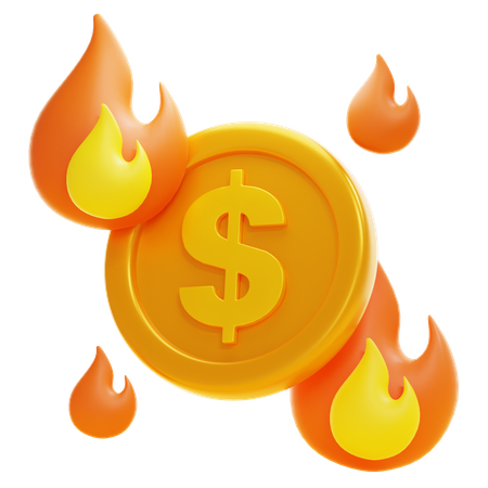 BURN RATE  3D Icon