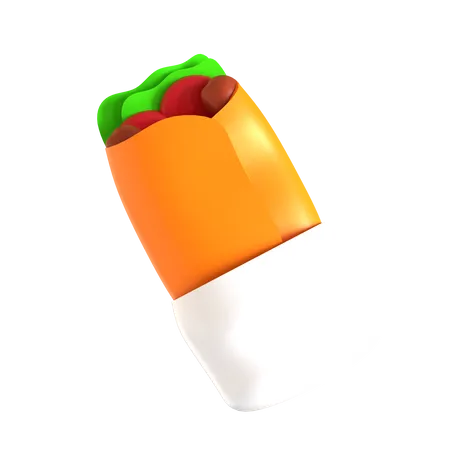 Burrito  3D Icon