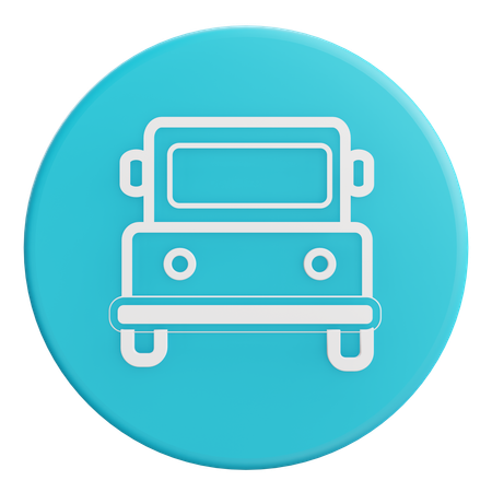 Bus  3D Icon