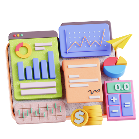 Business Analytics  3D Illustration