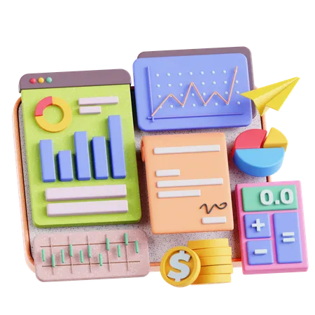 Business Analytics  3D Illustration