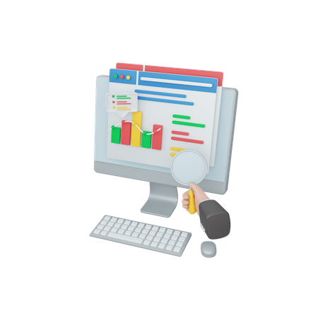 Business Analytics  3D Illustration