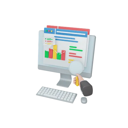 Business Analytics  3D Illustration